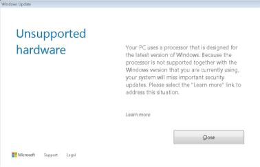 强迫用户升Win10？旧版Windows放弃对新CPU更新支持-移动搜索