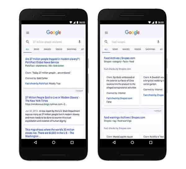 Google在搜索结果中加入事实审查，打击假新闻-站长资讯